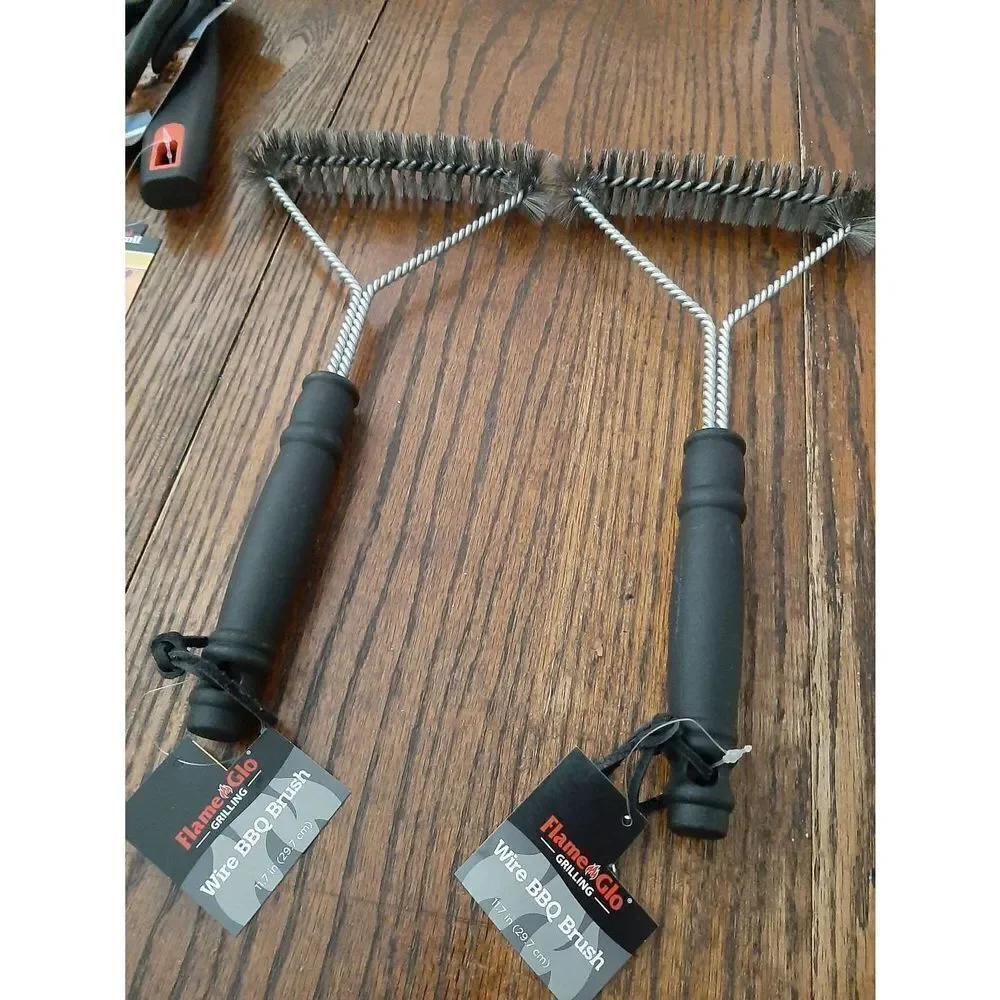 New BBQ Grilling Cooking Essentials Spatula Meat Claws Grill Brushes NWT